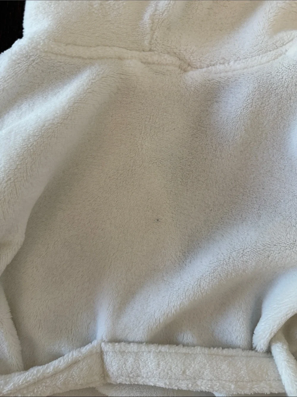Baby Gap Gender Neutral Plush Hooded Bath Robe in Cream